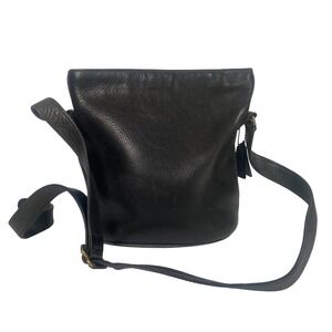 Vintage Coach Black Leather Bucket Bag Crossbody Purse Old Money Luxury Capsule
